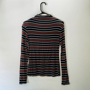 Dynamite Long Sleeve Shirt with Fitted Neck Line